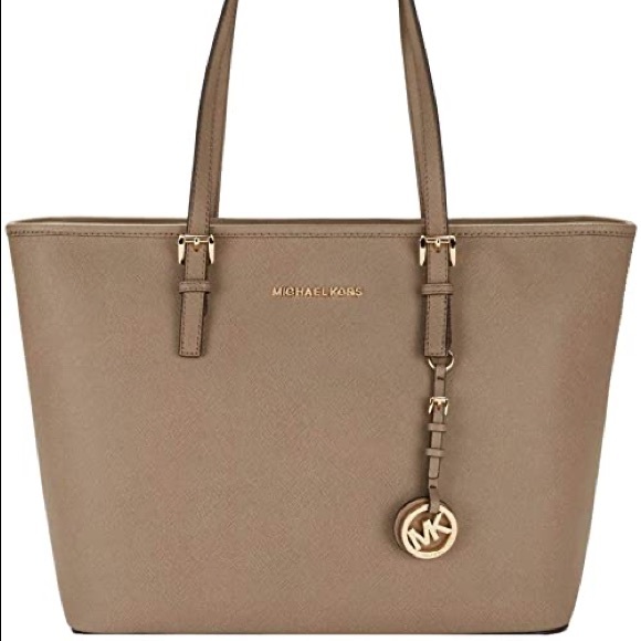 Michael Kors Handbags - Micheal Kors Jet Set Laptop Tote Large Dark Dune